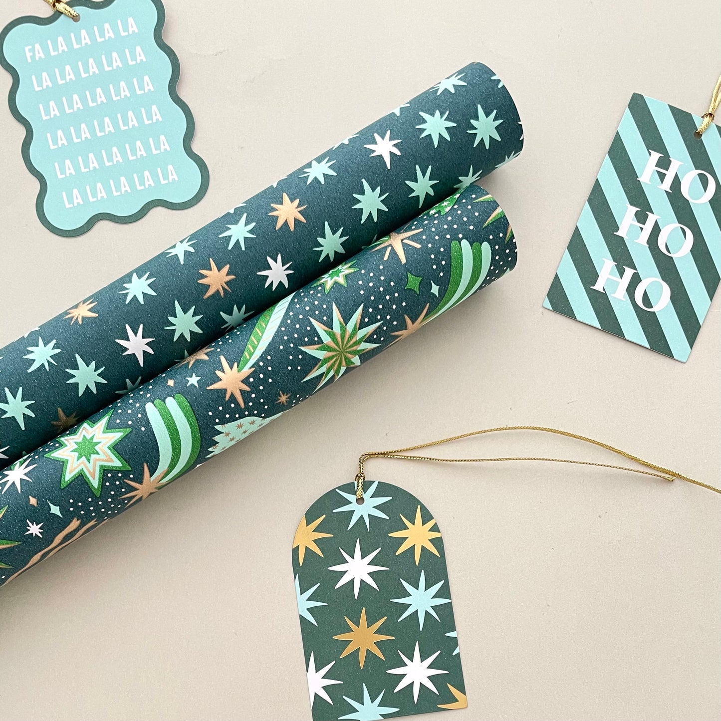 
                  
                    Nova Christmas Gift Tag - Aqua/Evergreen (3pk)
                  
                